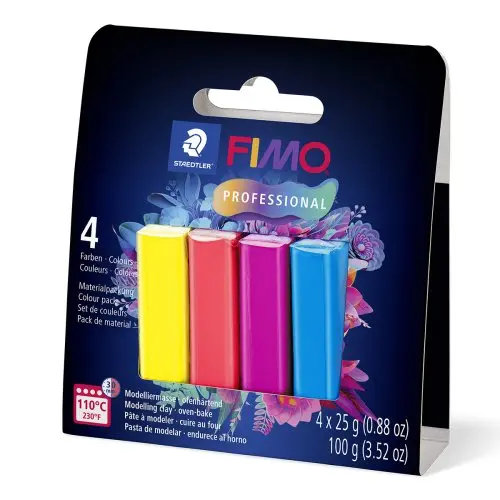 Staedtler FIMO professional sada 4 barvy 25 g TRUE COLOURS