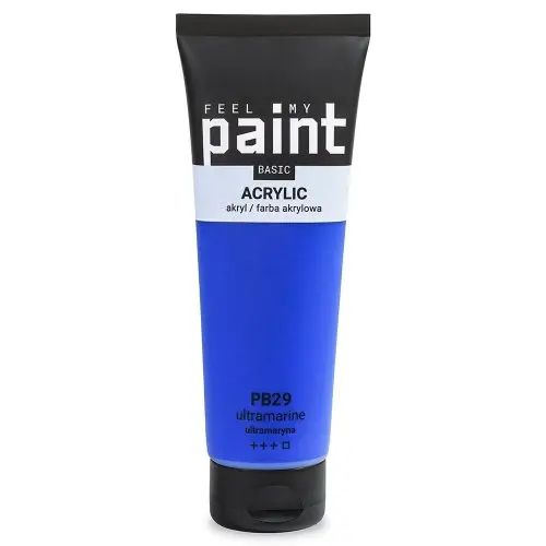 FeelMyPaint Akrylová barva FeelMyPaint 120 ml ULTRAMARÍNOVÁ - certifikace o bezpečnosti dětských hraček