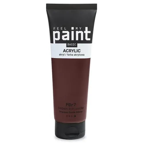 FeelMyPaint Akrylová barva FeelMyPaint 120 ml MARS HNĚDÁ - certifikace o bezpečnosti dětských hraček