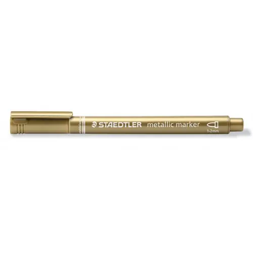 FIMO Staedtler Metalický fix  1-2 mm ZLATÁ