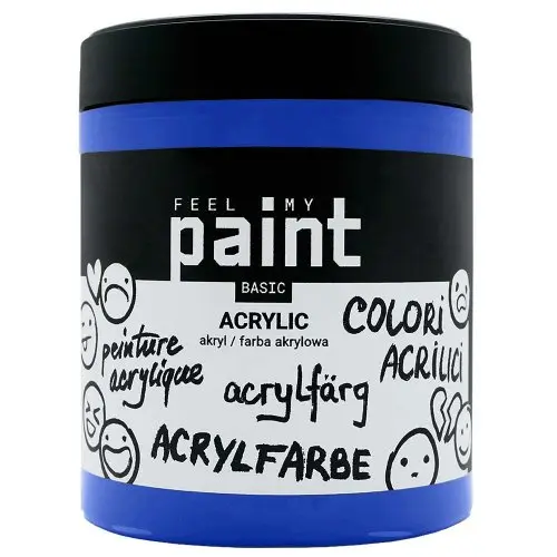 FeelMyPaint Akrylová barva FeelMyPaint 500 ml ULTRAMARÍNOVÁ - certifikace o bezpečnosti dětských hraček