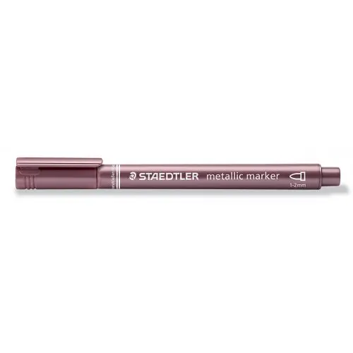 FIMO Staedtler Metalický fix  1-2 mm ČERVENÁ