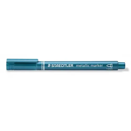 FIMO Staedtler Metalický fix  1-2 mm MODRÁ