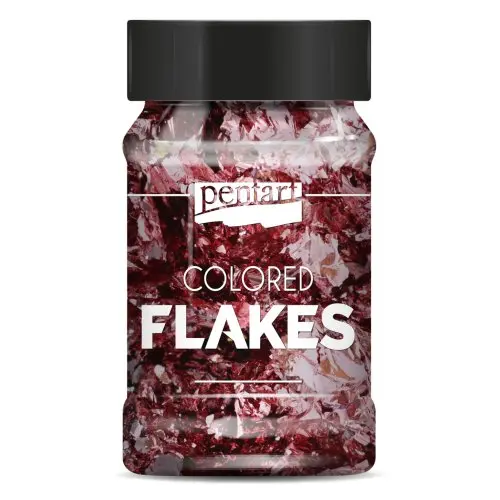 Pentart Barevné fóliové vločky PENTART 100 ml RŮŽOVÁ