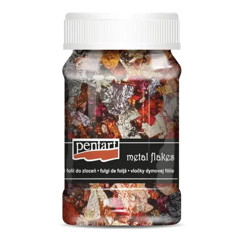 Pentart Metalické vločky PENTART 100 ml M12