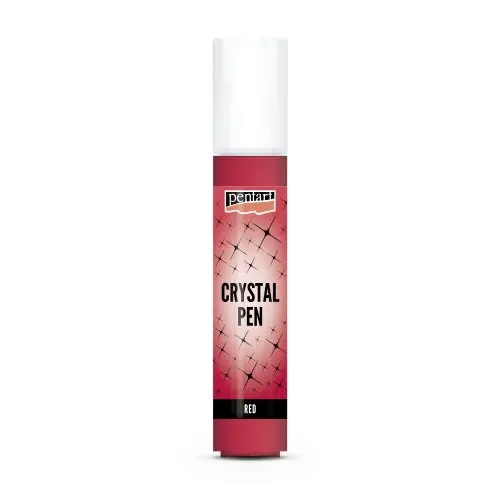 Pentart Křišťálové pero PENTART 30 ml ČERVENÁ
