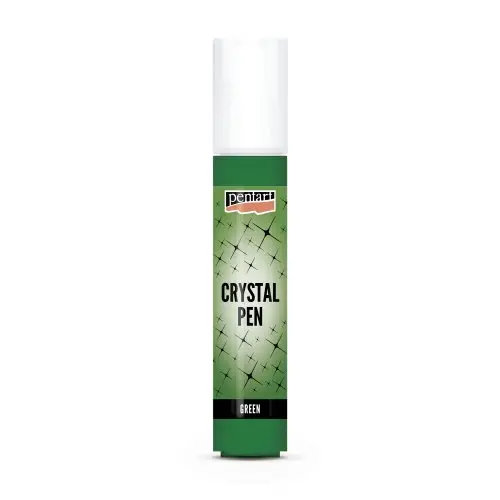 Pentart Křišťálové pero PENTART 30 ml ZELENÁ
