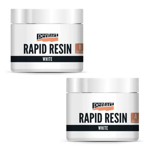 Pentart Rychle tuhnoucí pryskyřice Rapid Resin PENTART 80 ml BÍLÁ