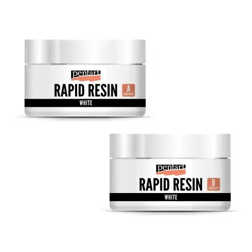 Pentart Rychle tuhnoucí pryskyřice Rapid Resin PENTART 150 ml BÍLÁ