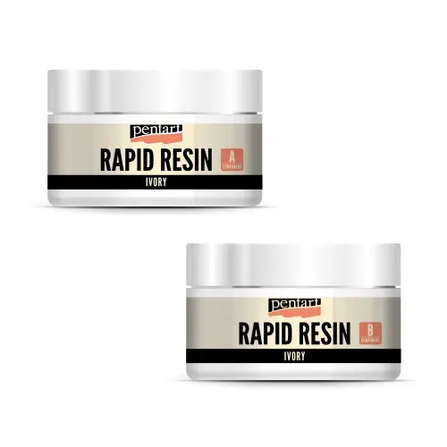 Pentart Rychle tuhnoucí pryskyřice Rapid Resin PENTART 150 ml SLONOVINOVÁ