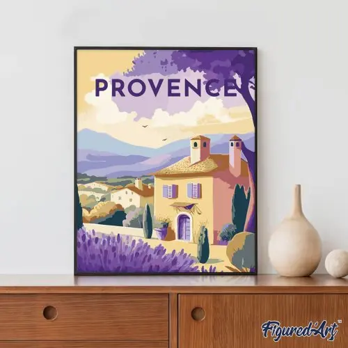 Figured ART Malování podle čísel - VINTAGE PROVENCE bez rámu 40 x 50 cm