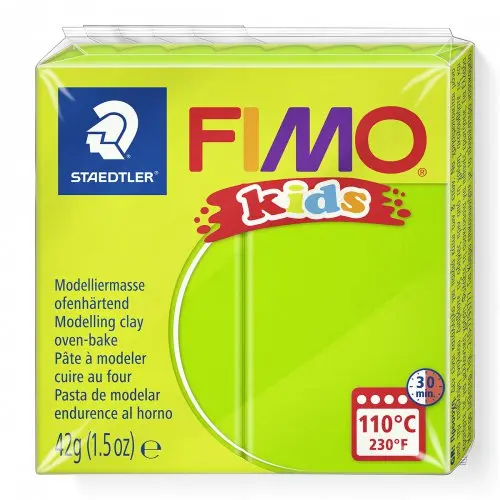 Staedtler FIMO kids 42g - dětská modelovací hmota SVĚTLÁ ZELENÁ