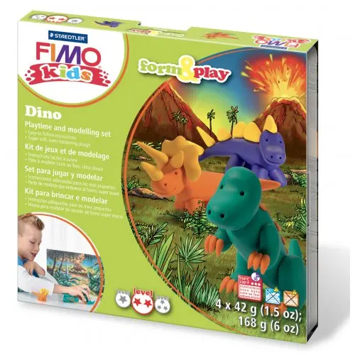 FIMO Staedtler Sada Fimo kids Form & Play Dinosauři