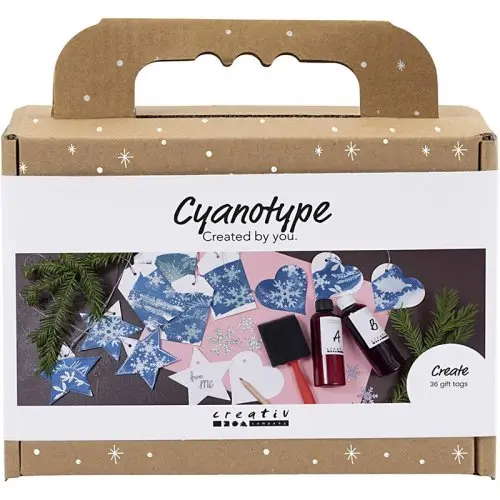 Creative Sada kyanotypie - dárkové visačky