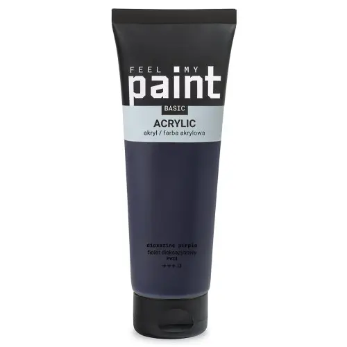 FeelMyPaint Akrylová barva FeelMyPaint 120 ml DIOXAZINE PURPUROVÁ - certifikace o bezpečnosti dětských hraček