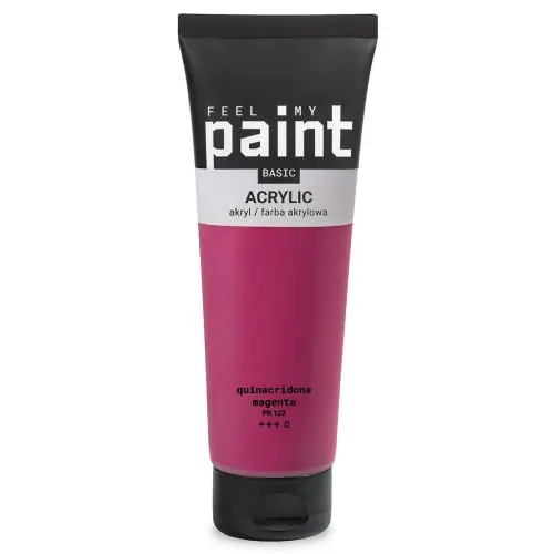 FeelMyPaint Akrylová barva FeelMyPaint 120 ml MAGENTA - certifikace o bezpečnosti dětských hraček