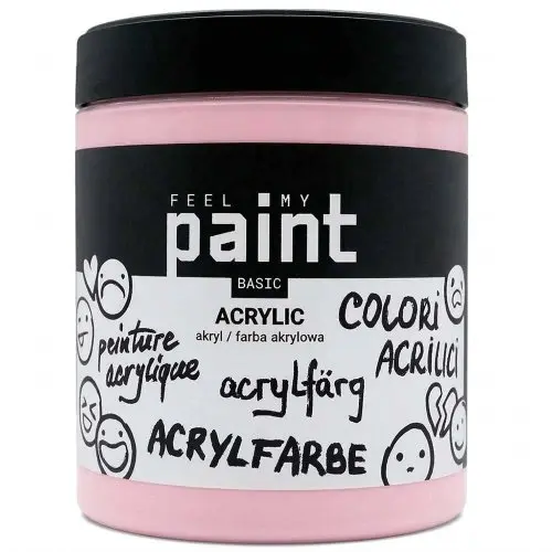 FeelMyPaint Akrylová barva FeelMyPaint 500 ml RŮŽOVÁ - certifikace o bezpečnosti dětských hraček
