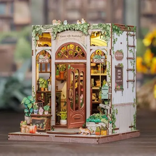Figured ART Book Nook sada - Knihkupectví s květinami