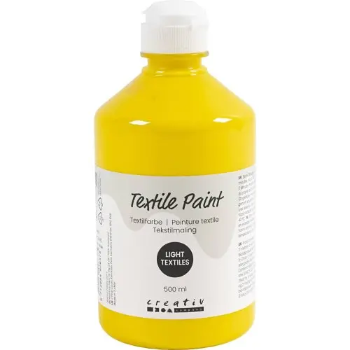 Creative Barva na textil CREATIV 500 ml PRIMÁRNÍ ŽLUTÁ