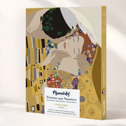 Figured ART Malování podle čísel - POLIBEK, GUSTAV KLIMT 24.5 x 32.5 cm