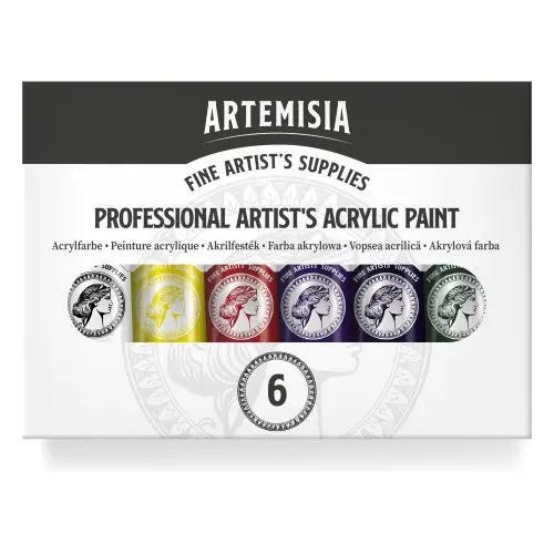 Artemisia Sada akrylových barev ARTEMISIA 6 x 20 ml