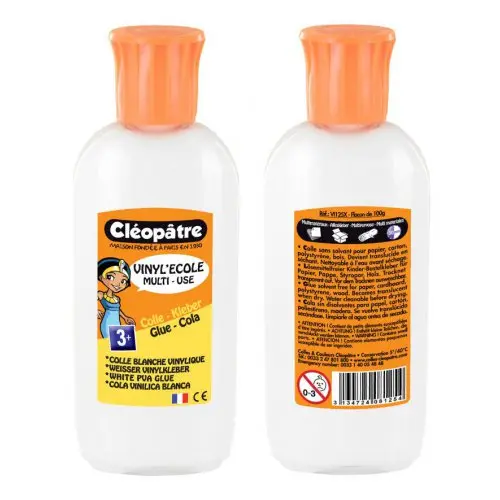 Cleopatre Bílé PVA lepidlo CLEOPATRE VINYLECOLE 100g oválný hrot