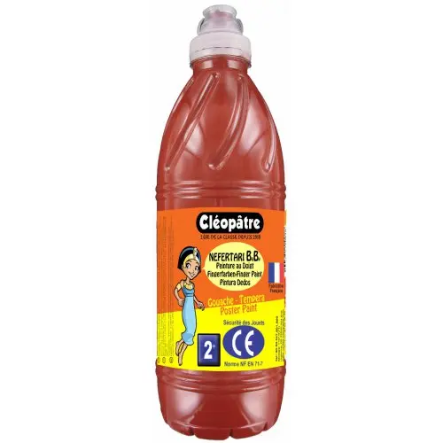 Prstová barva - tempera NEFERTARI BABY 1 Kg Hnědá