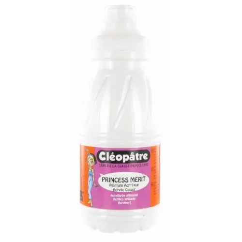 Cleopatre Akrylová barva CLEOPATRE 250 ml BÍLÁ