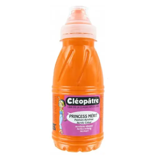 Cleopatre Akrylová barva CLEOPATRE 250 ml ORANŽOVÁ