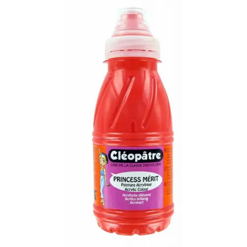 Cleopatre Akrylová barva CLEOPATRE 250 ml ČERVENÁ