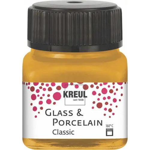 Barva na sklo a porcelán Kreul 20ml – 247 Metallic Gold