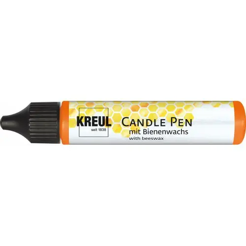 Kreul CANDLE PEN KREUL voskové pero pro malování svíček ORANŽOVÁ