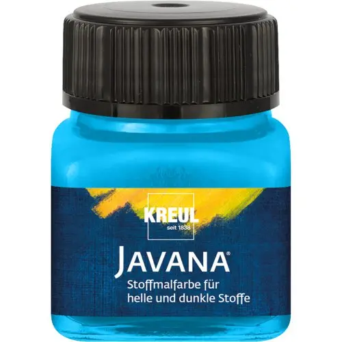 Kreul Barva na světlý a tmavý textil JAVANA 20 ml SVĚTLÁ MODRÁ