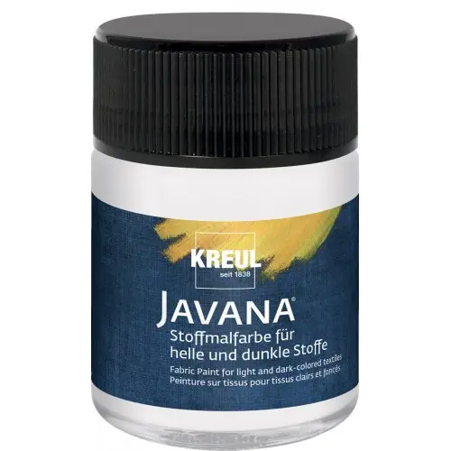 Barva na světlý a tmavý textil Javana – 53 White