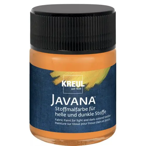 Kreul Barva na světlý a tmavý textil JAVANA 50 ml ORANŽOVÁ