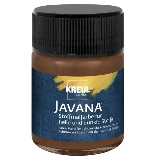 Kreul Barva na světlý a tmavý textil JAVANA 50 ml HNĚDÁ