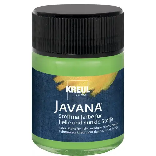 Kreul Barva na světlý a tmavý textil JAVANA 50 ml LISTOVÁ ZELENÁ