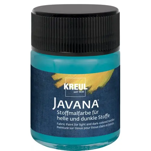 Kreul Barva na světlý a tmavý textil JAVANA 50 ml TYRKYSOVÁ