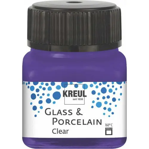 Kreul Barva na sklo a porcelán  clear 20 ml FIALOVÁ
