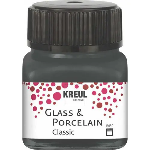 Kreul Barva na sklo a porcelán  classic 20 ml ŠEDÁ