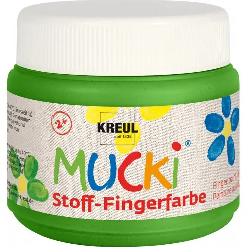 Mucki Prstová barva na textil MUCKI 150 ml ZELENÁ