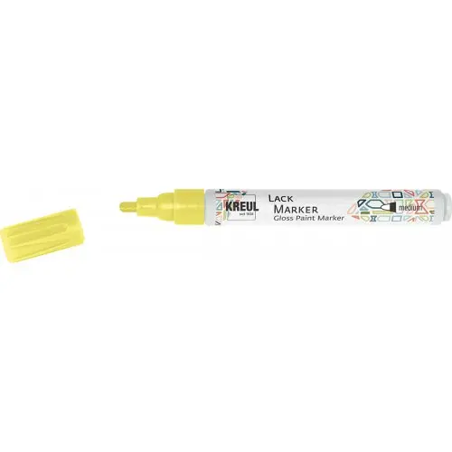 Kreul Lakový popisovač medium NEONOVÁ ŽLUTÁ