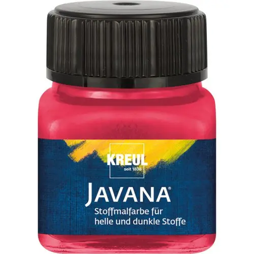 Kreul Barva na světlý a tmavý textil JAVANA 20 ml TŘEŠŇOVÁ