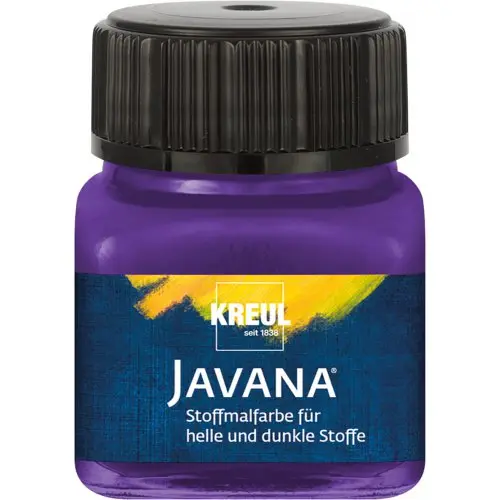 Kreul Barva na světlý a tmavý textil JAVANA 20 ml FIALOVÁ