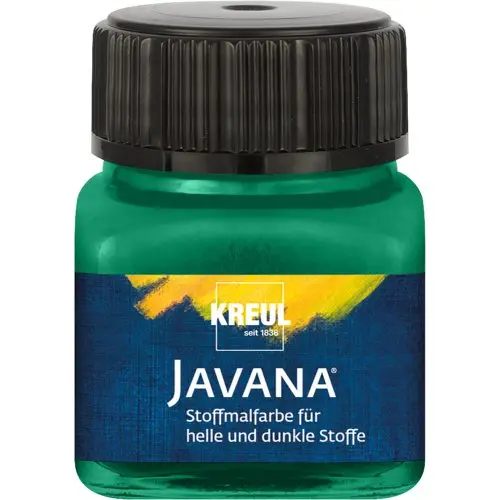 Kreul Barva na světlý a tmavý textil JAVANA 20 ml TMAVÁ ZELENÁ