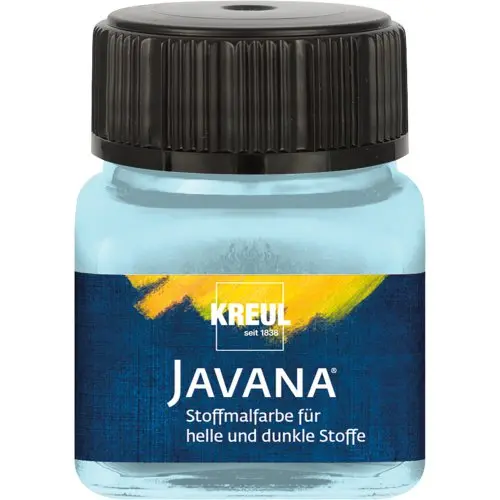 Kreul Barva na světlý a tmavý textil JAVANA 20 ml LEDOVÁ MODRÁ