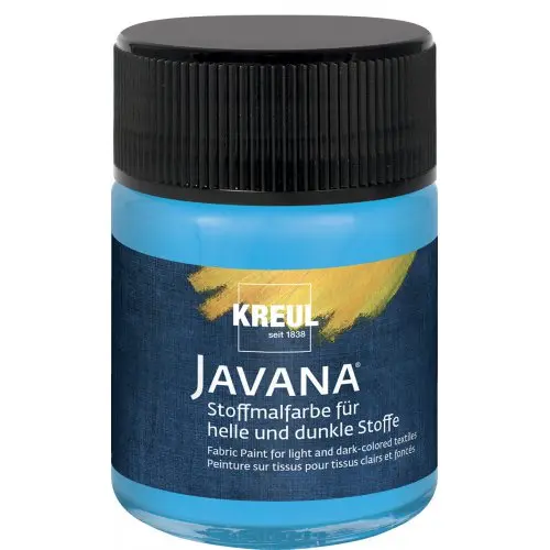 Kreul Barva na světlý a tmavý textil JAVANA 50 ml SVĚTLÁ MODRÁ