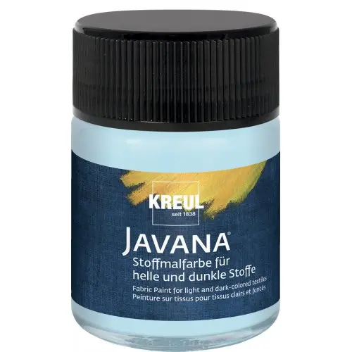 Kreul Barva na světlý a tmavý textil JAVANA 50 ml LEDOVÁ MODRÁ
