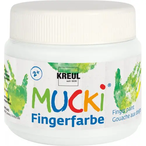 Mucki Prstová barva MUCKI 150 ml BÍLÁ