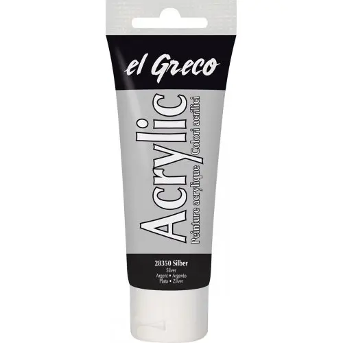 Kreul Akrylová barva EL GRECO 75 ml STŘÍBRNÁ